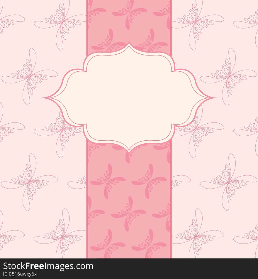 Retro style frame background design. Retro style frame background design