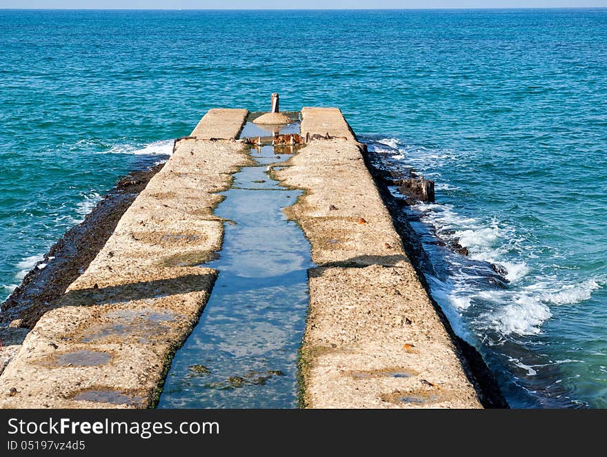 Old pier dock jetty