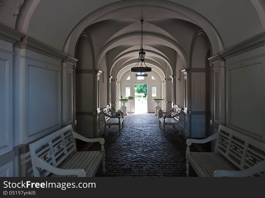 Walkway Entry Gate To A Castle