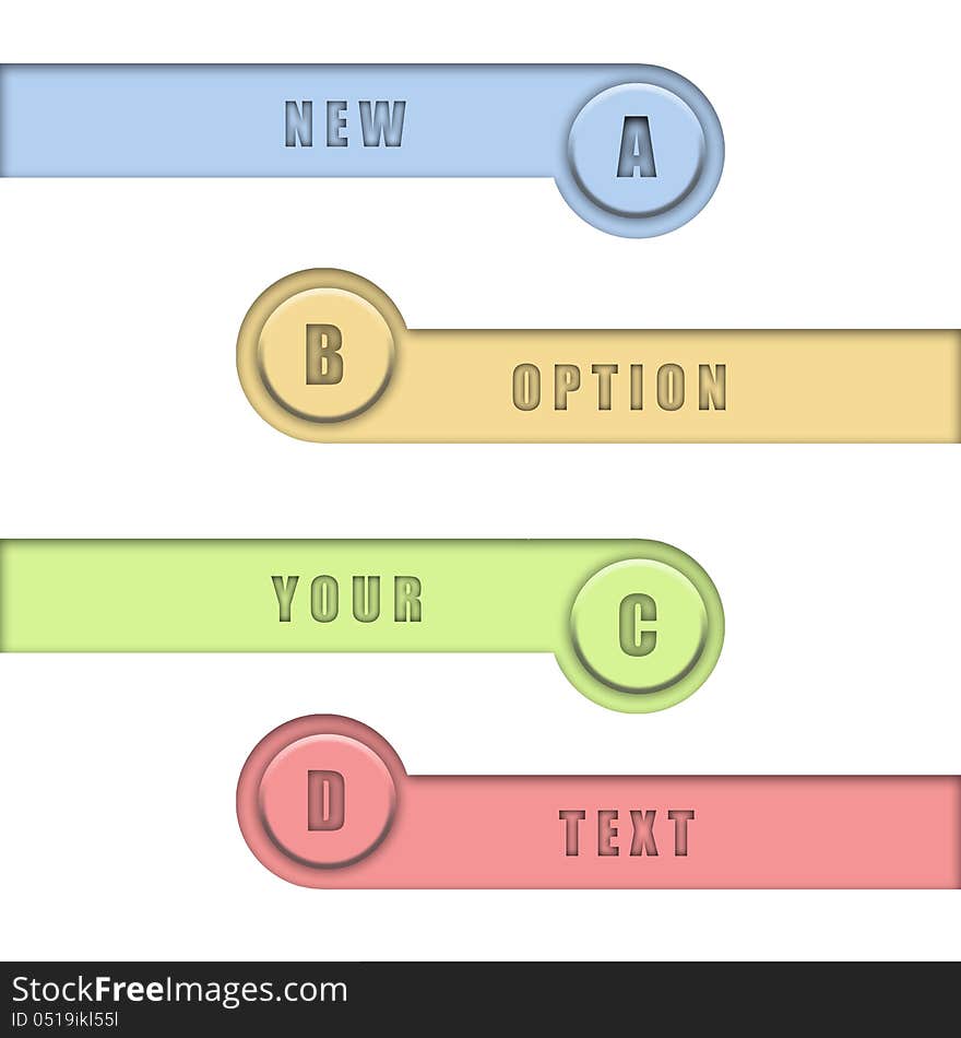 Colorful bookmarks for web