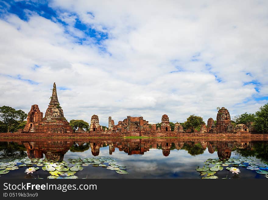 Ayuthaya historical park in Thailand. Ayuthaya historical park in Thailand