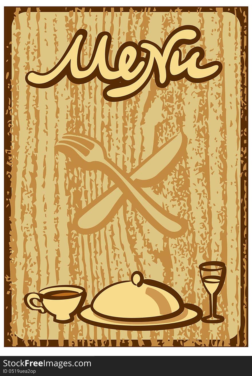 Cafe menu background