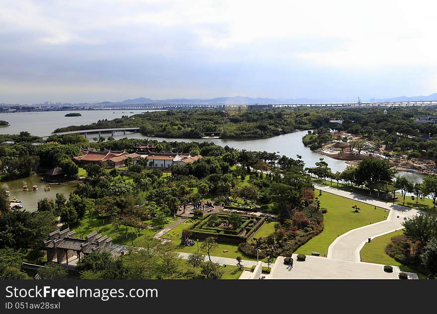 Park in amoy city,china