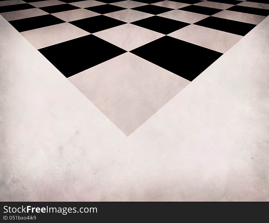 Grunge checkered background