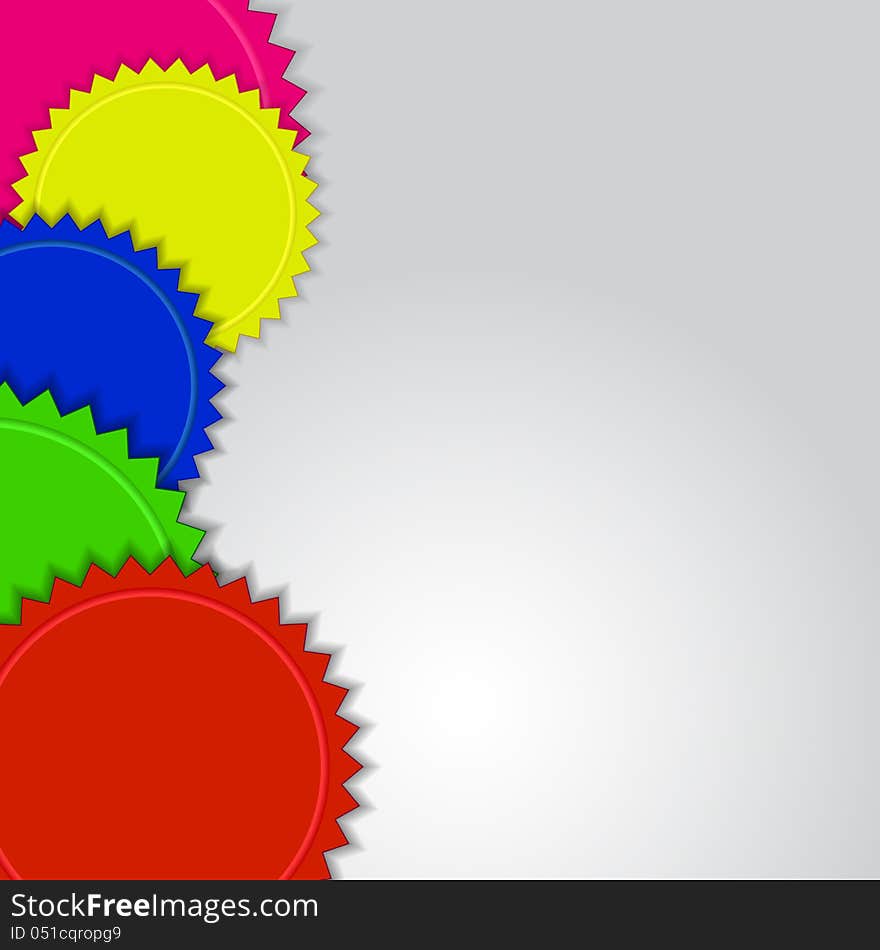 Colorful labels background