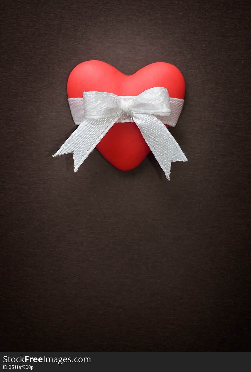 Heart with bow