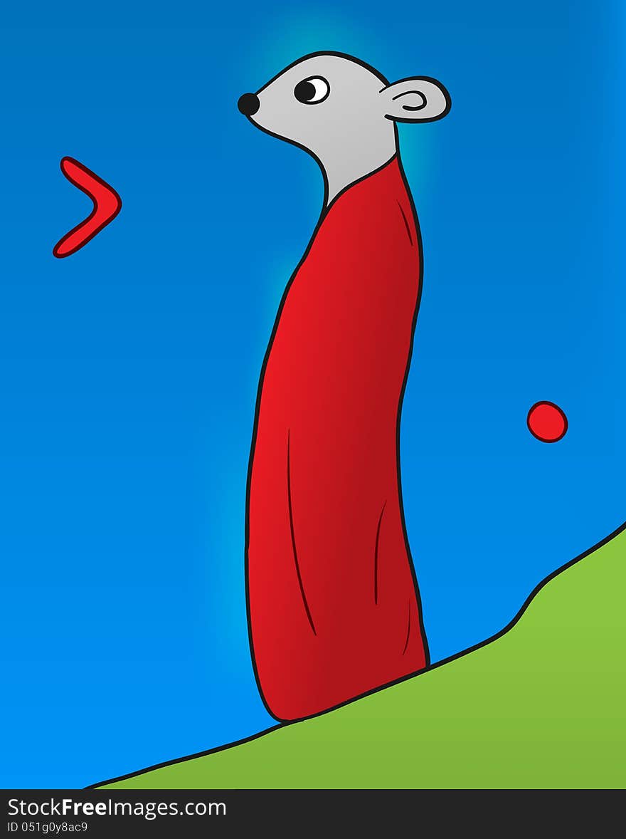 Cartoon Monk