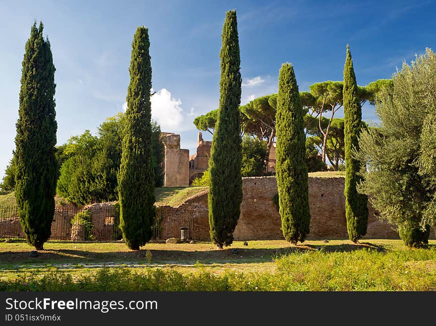 Roman ruins in Rome