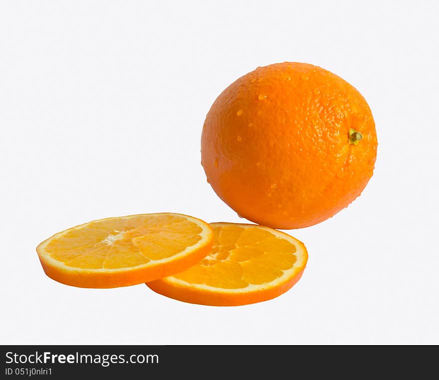 Healthy Orange isolated on white background. Healthy Orange isolated on white background