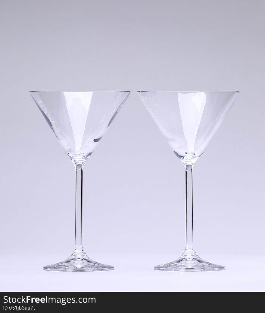 Two Cocktail Glasses