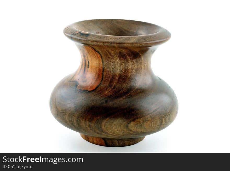 Wooden vase