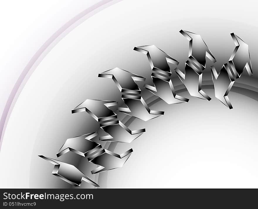 Metal arrows business concept background