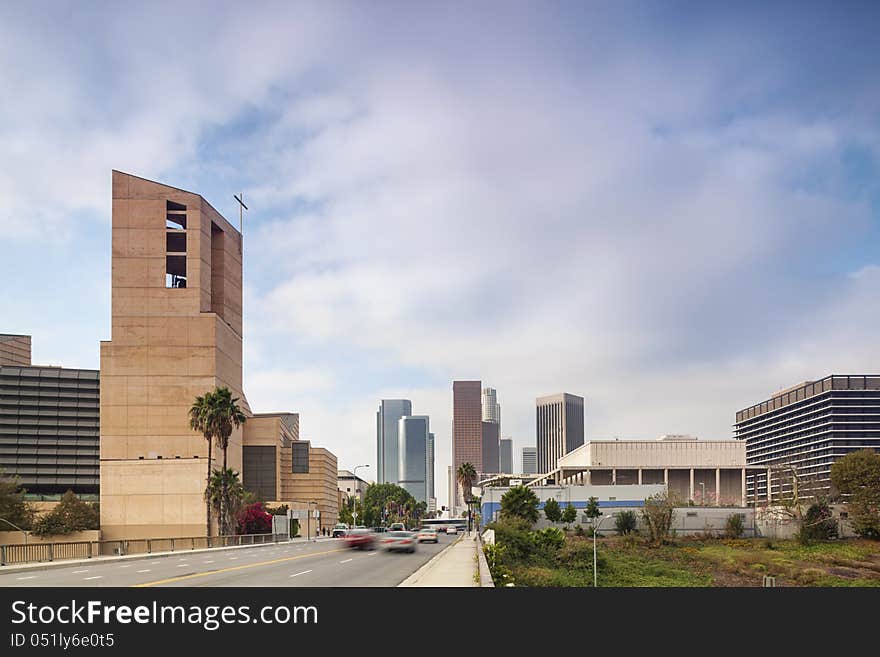 Going to Financial District in Los Angeles, California