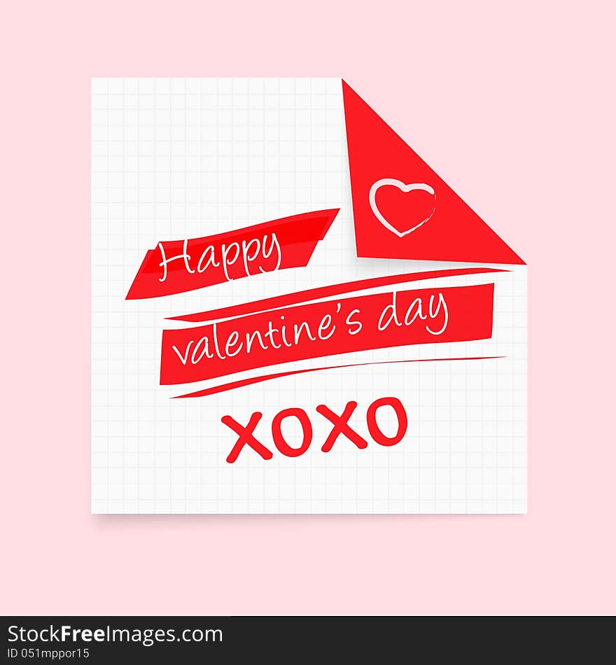 Happy Valentines Day Notepad