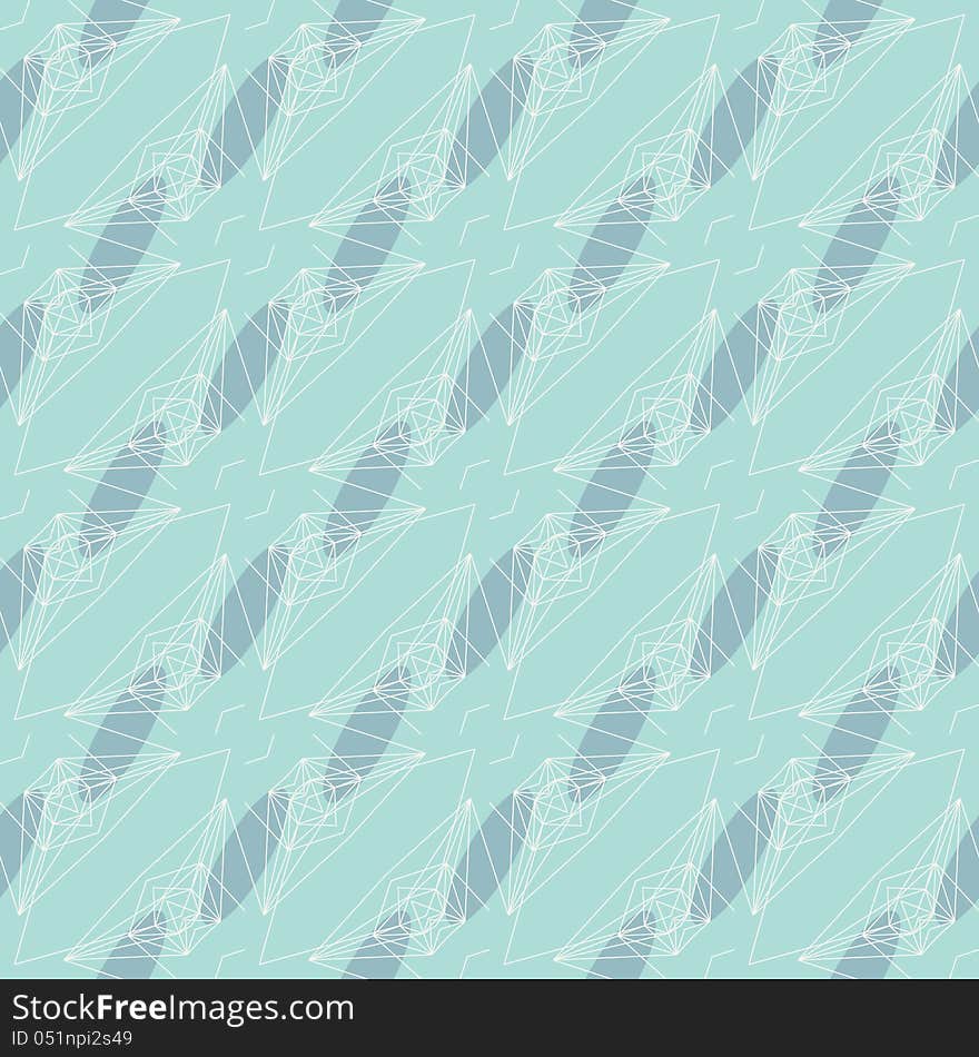 Vector seamless background with graphic forms remaining of spaceships or flying geometrical bugs, retro pattern from 1970s or 1980s. Vector seamless background with graphic forms remaining of spaceships or flying geometrical bugs, retro pattern from 1970s or 1980s