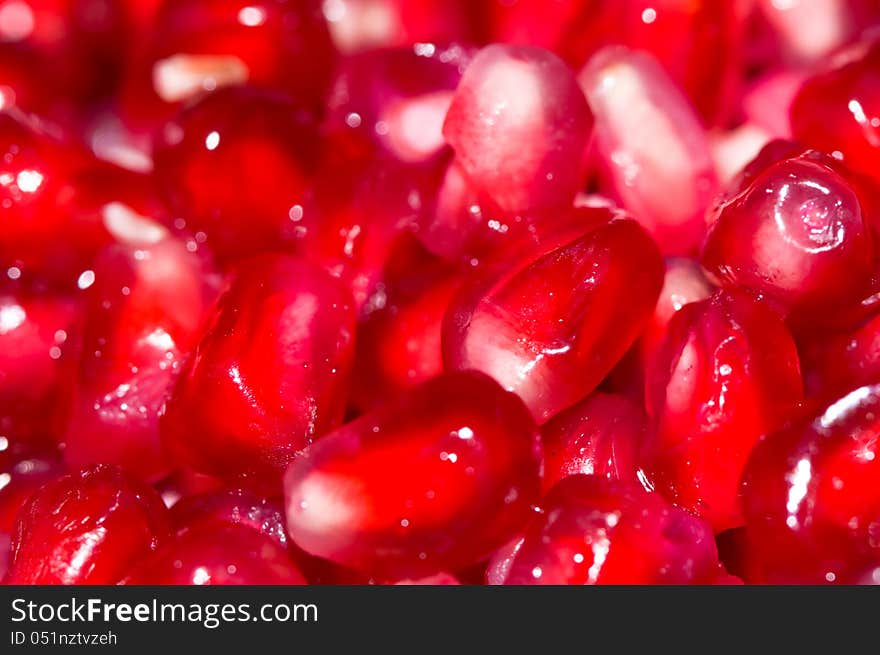 Pomegranate Seeds Background