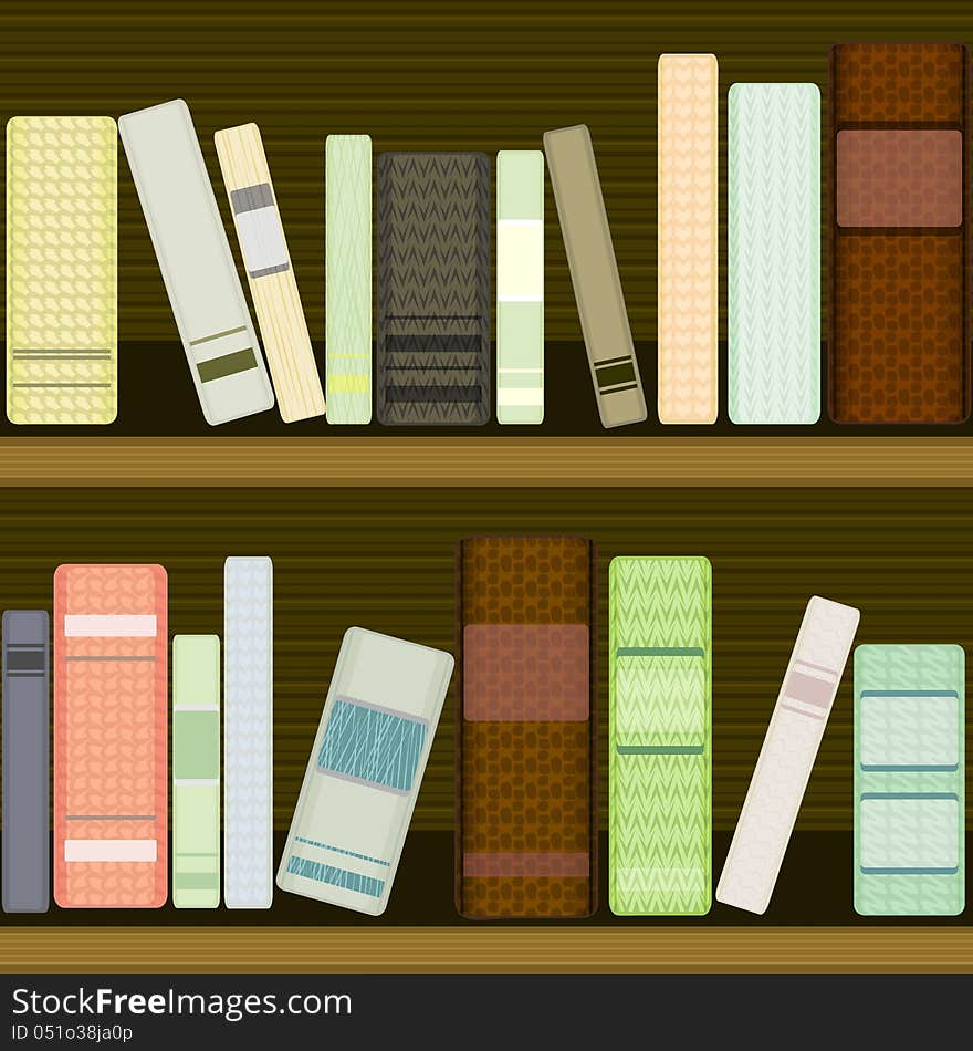 Seamless bookshelf