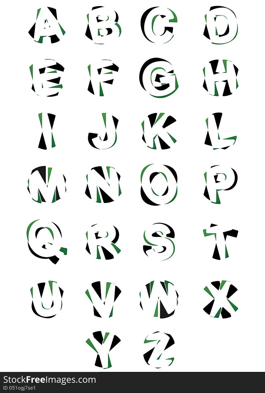 Alphabets elements design