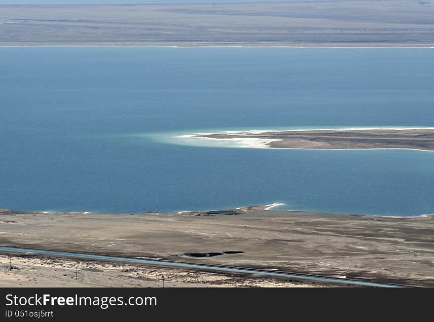 Dead Sea landscape.