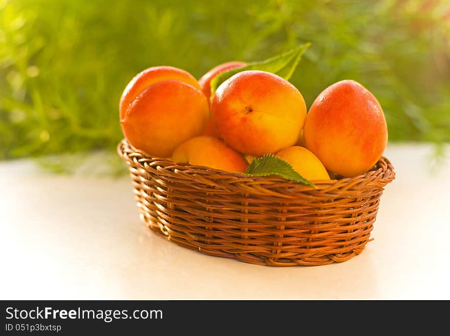 Fresh apricot-healthy fresh fruit