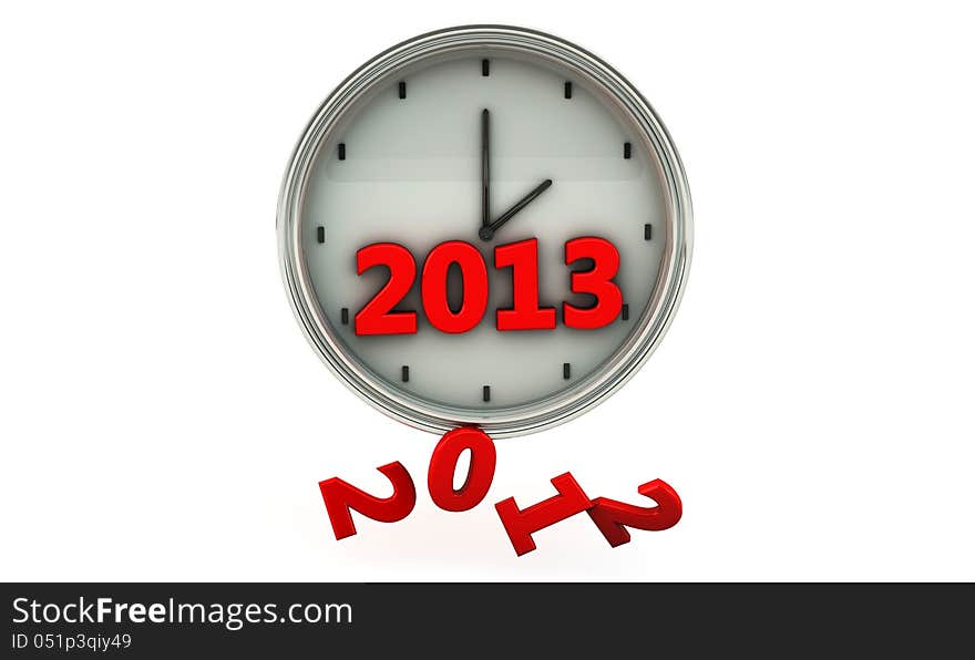 2013 In A Clock In 3d