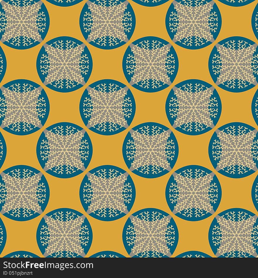 Seamless Pattern In Retro Colors