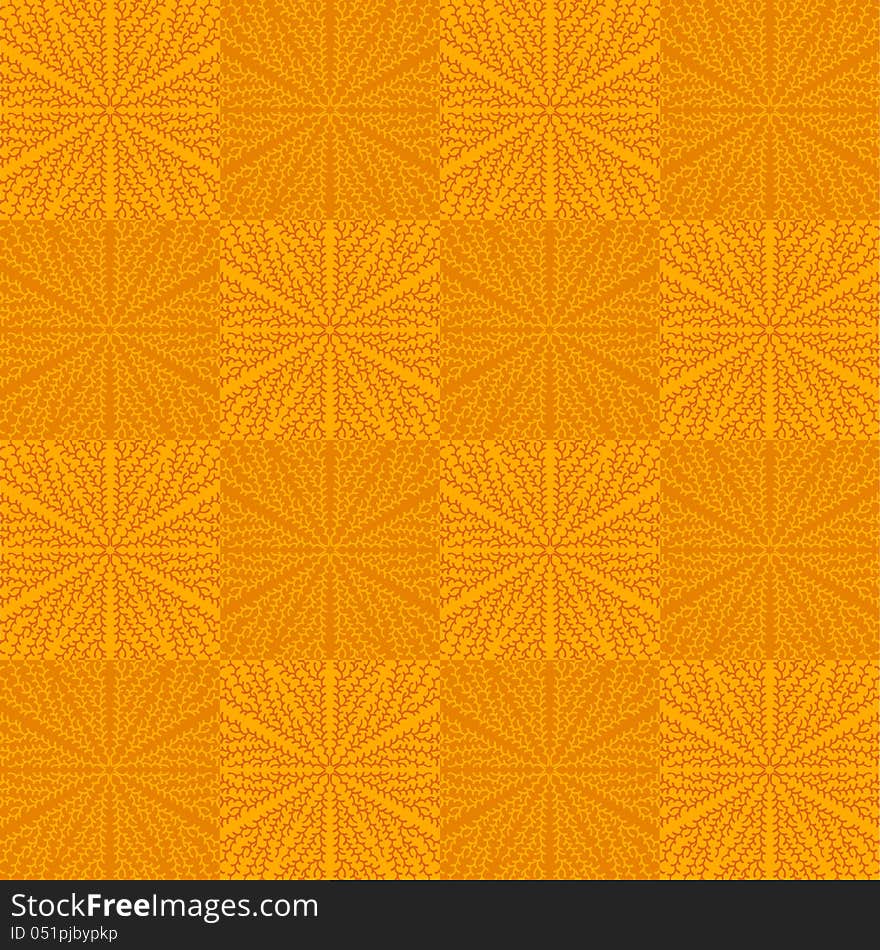 Geometrical pattern in orange colors, seamless background. Geometrical pattern in orange colors, seamless background