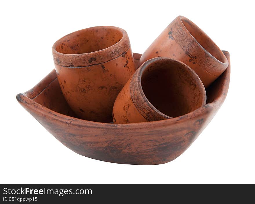 Ancient Plate And Cup From Ceramics