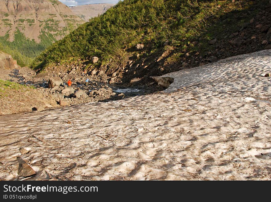 The Putorana Plateau. Streams, gave rise to the river