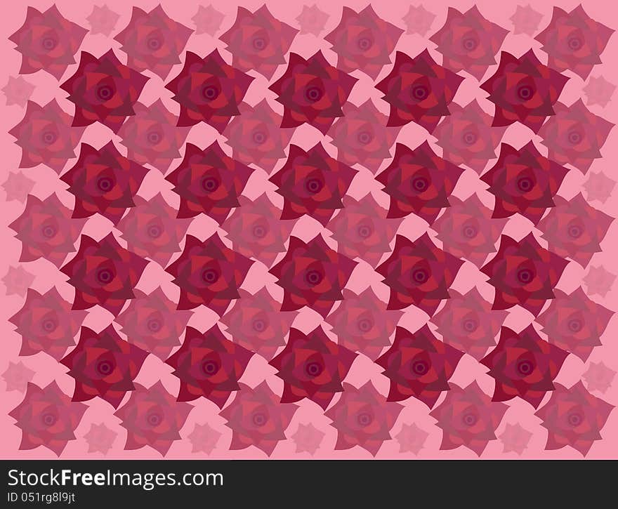 Pattern from roses