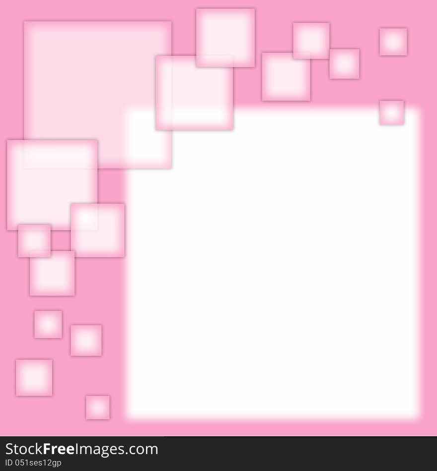 Abstract form for the signature pink color