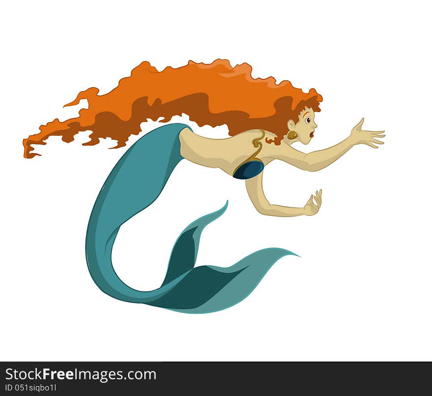 This is image of sea mermaid