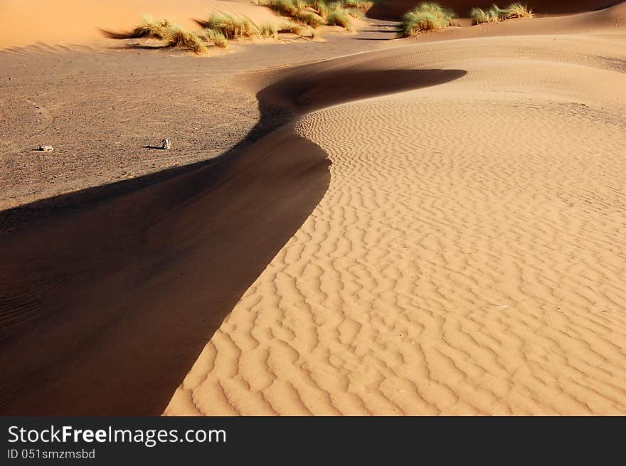 Sand Dunes of Erg Chebbi in the Sahara Desert, Morocco