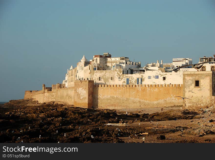 Port of Essaouira by sunset, Morocco