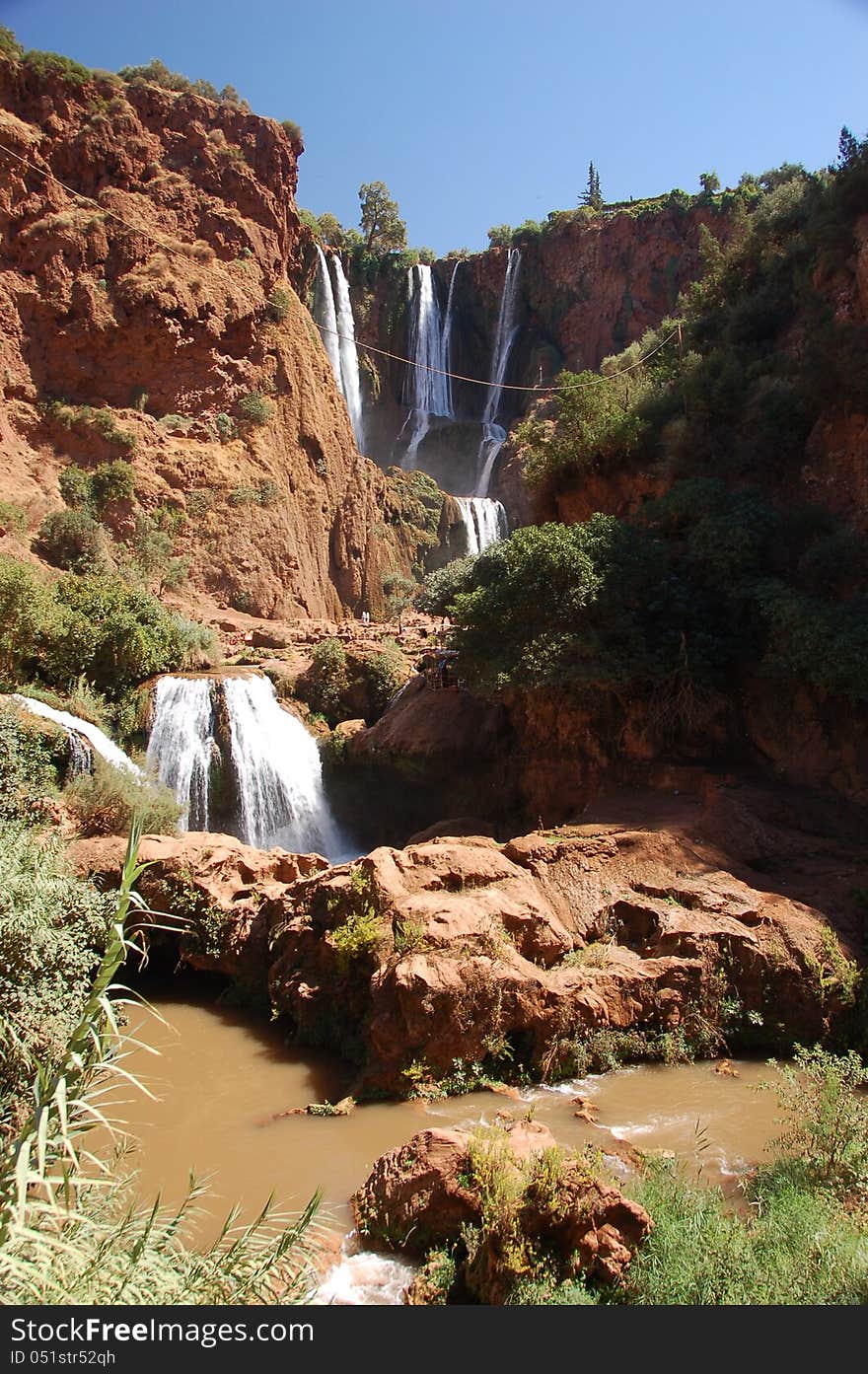 Cascade d’ouzoud is the biggest waterfall in Morocco. Cascade d’ouzoud is the biggest waterfall in Morocco