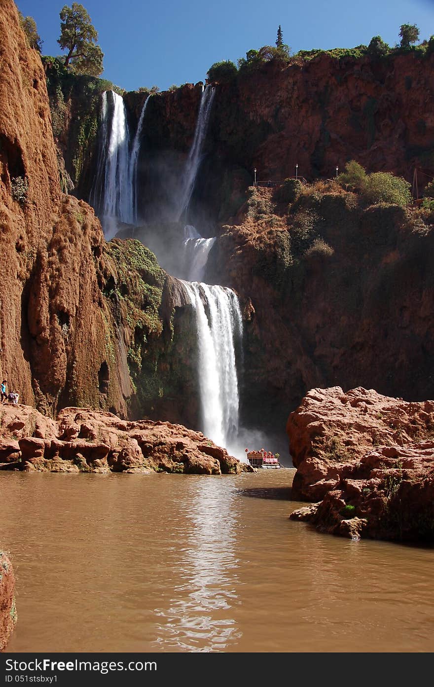 Cascade d’ouzoud is the biggest waterfall in Morocco. Cascade d’ouzoud is the biggest waterfall in Morocco