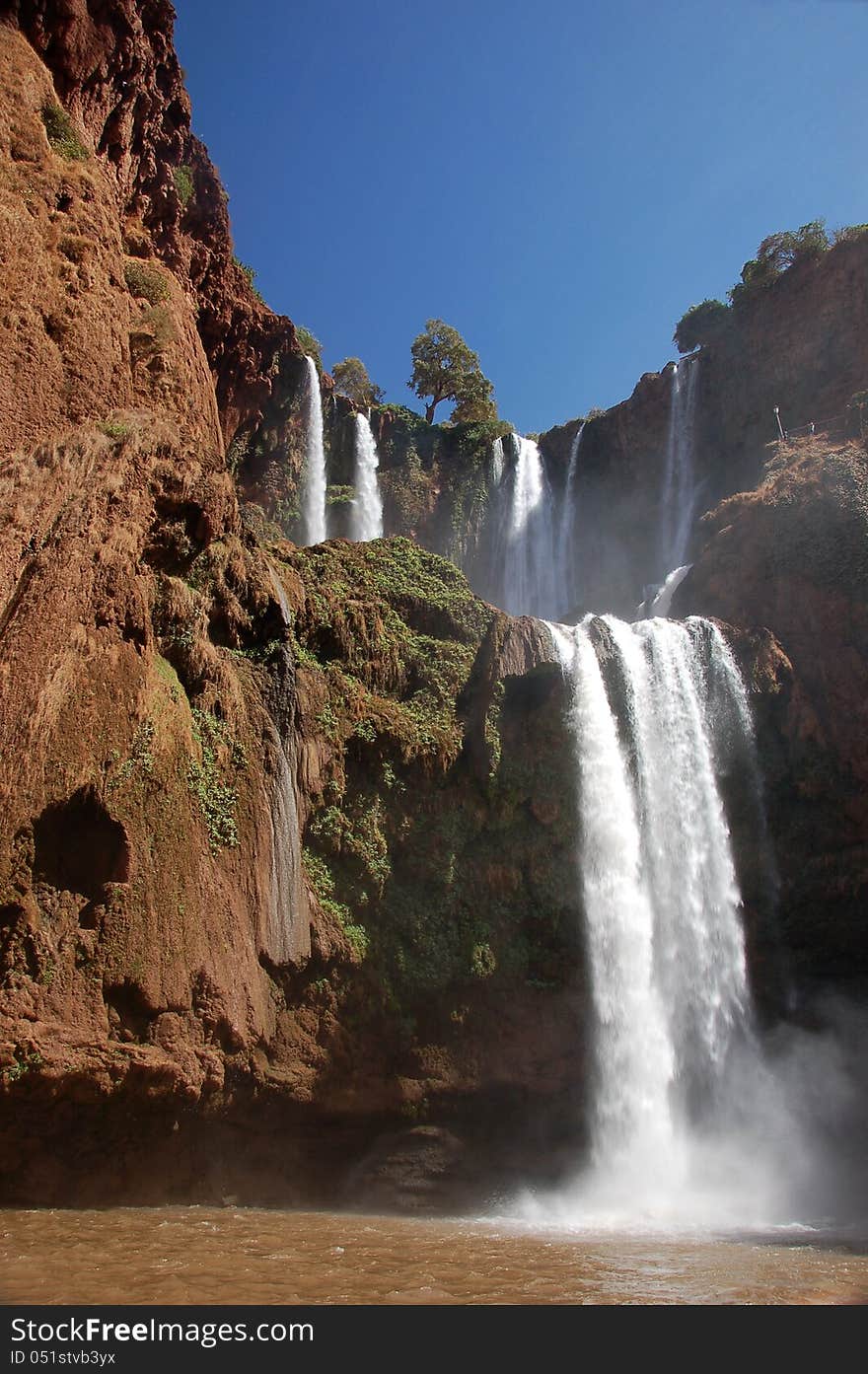 Cascade d’ouzoud is the biggest waterfall in Morocco. Cascade d’ouzoud is the biggest waterfall in Morocco