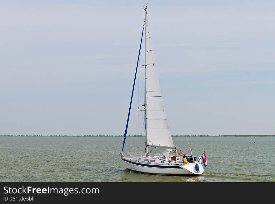 Sailboat In Marken Lake