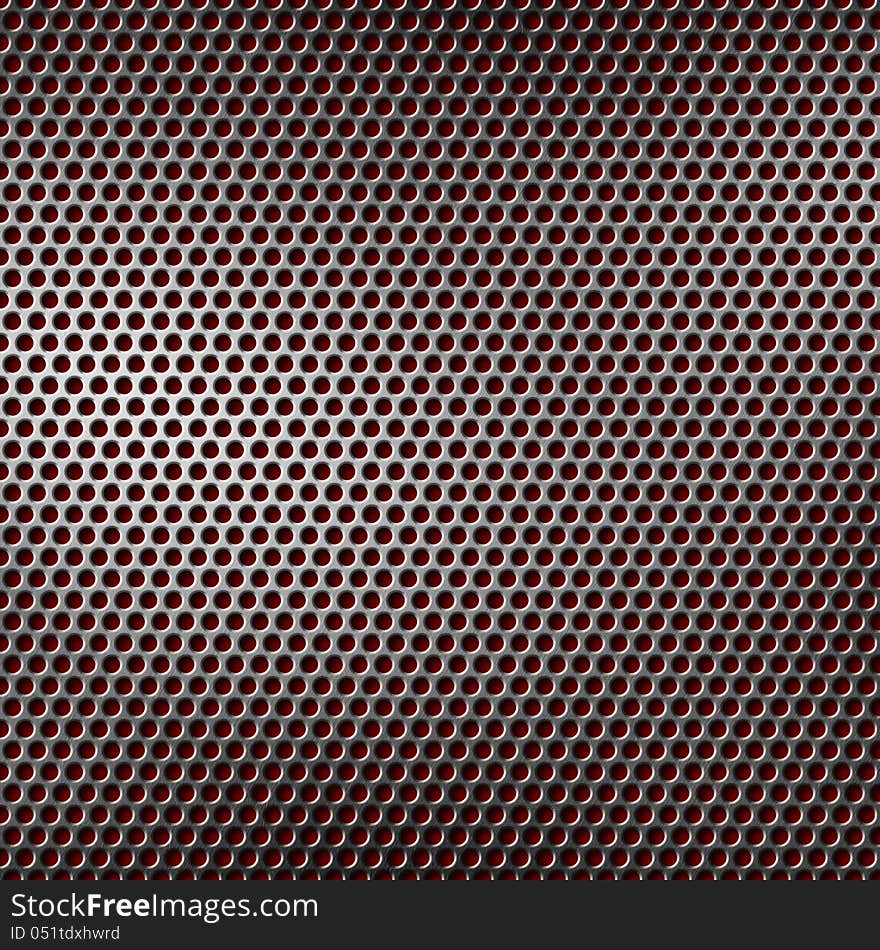 Perforated brushed metal for background. Perforated brushed metal for background