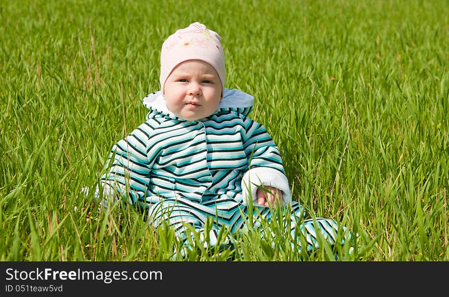 Child on grass