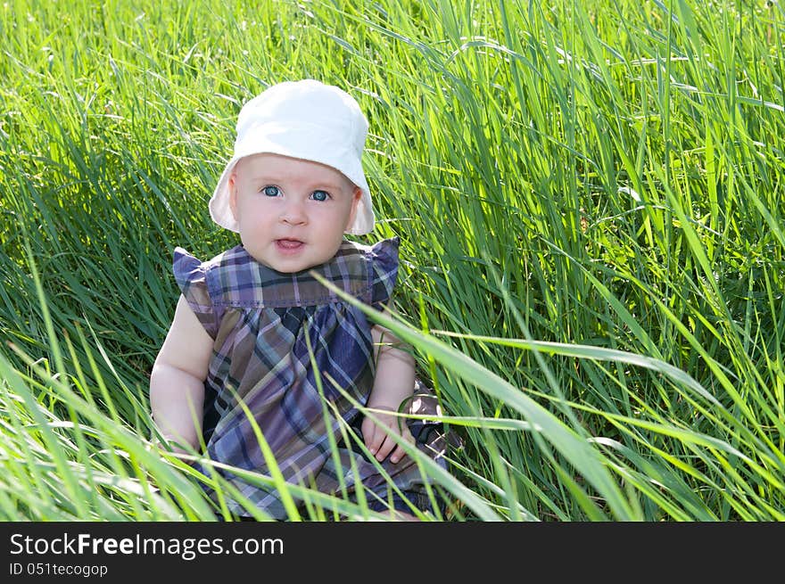 Child on grass