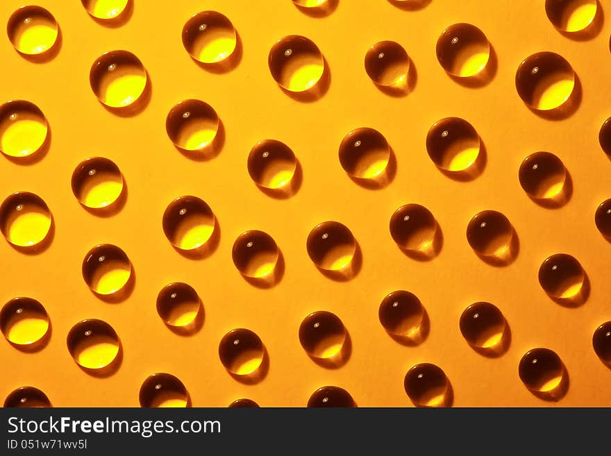 Abstract yellow paper background with drops of water. Abstract yellow paper background with drops of water