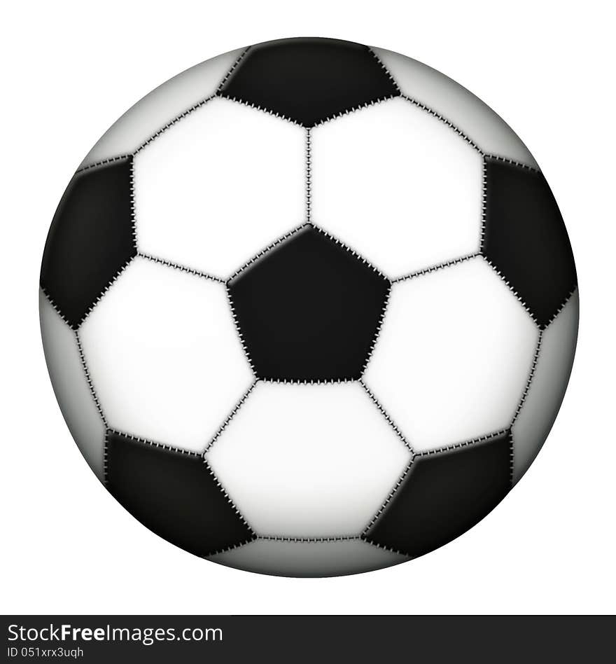 Illustration of a soccerball. Illustration of a soccerball.