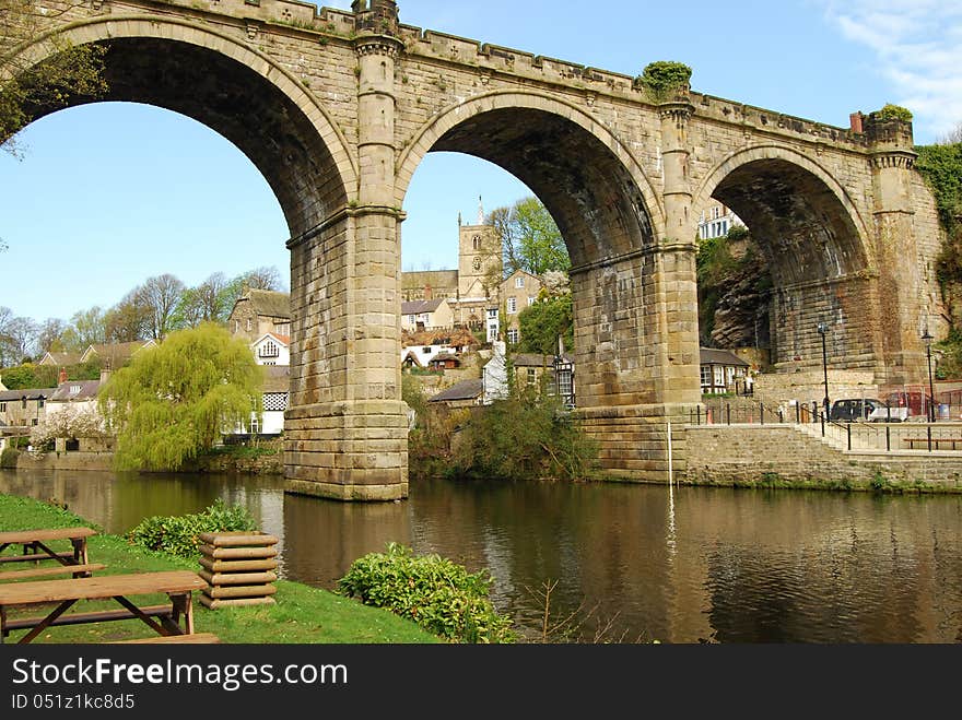 River Nidd and bridge, Knaresborough, North Yorkshire. River Nidd and bridge, Knaresborough, North Yorkshire