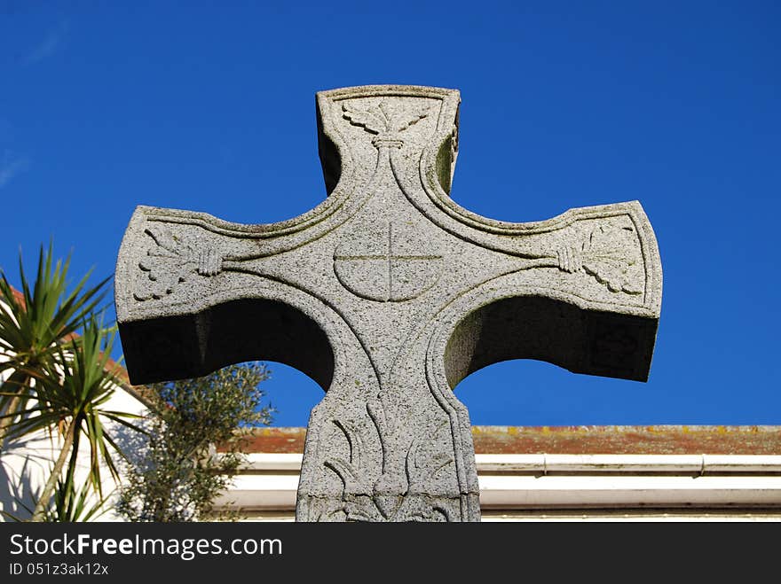 Celtic Cross at Saxon Square, Christchurch, Dorset