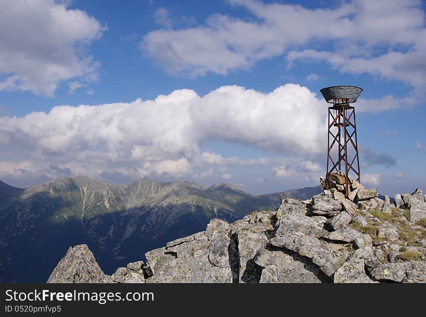 Ombrometer in Rila mountain, Bulgaria