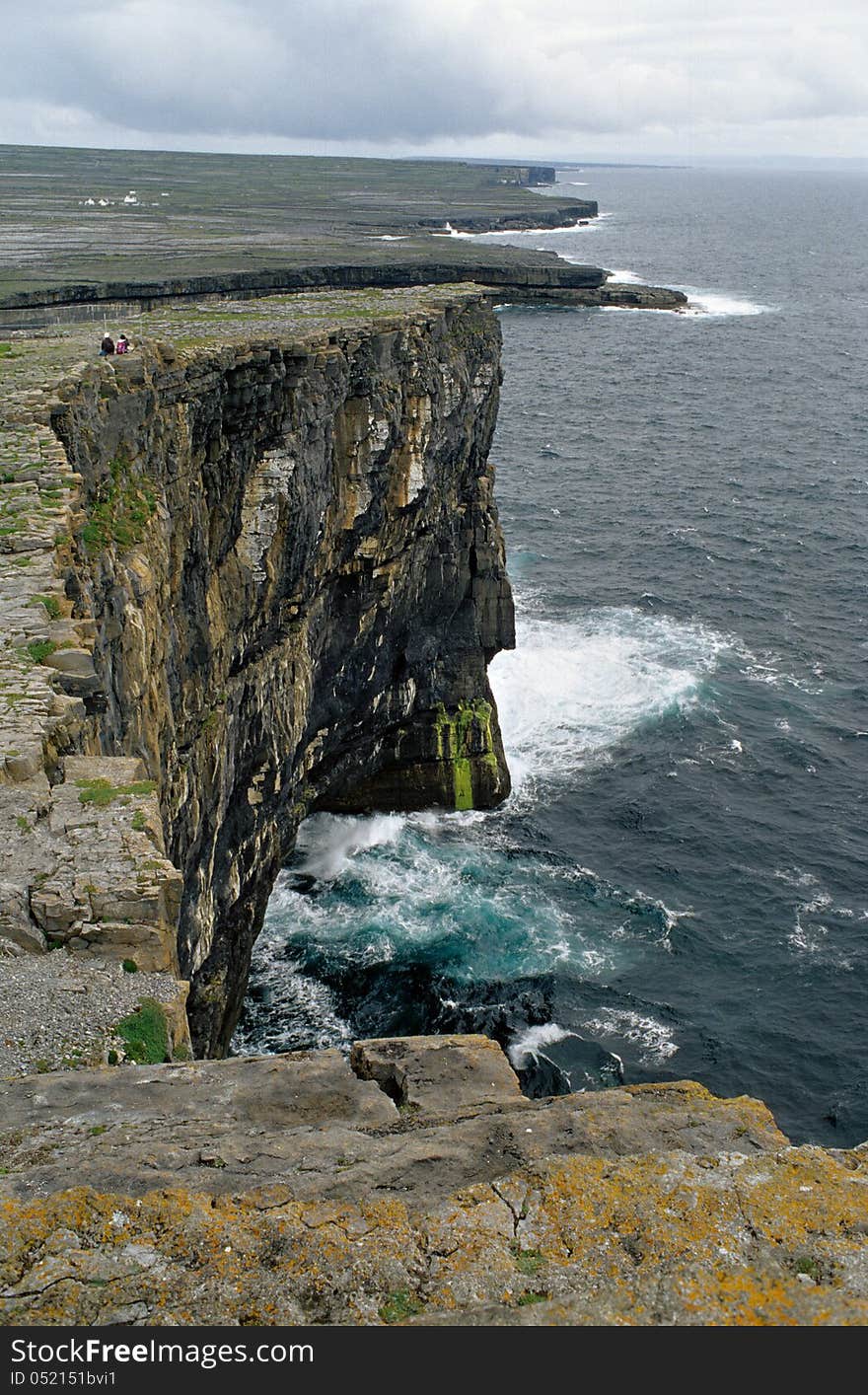 Cliffs on Inish More, Aran Islands. Cliffs on Inish More, Aran Islands