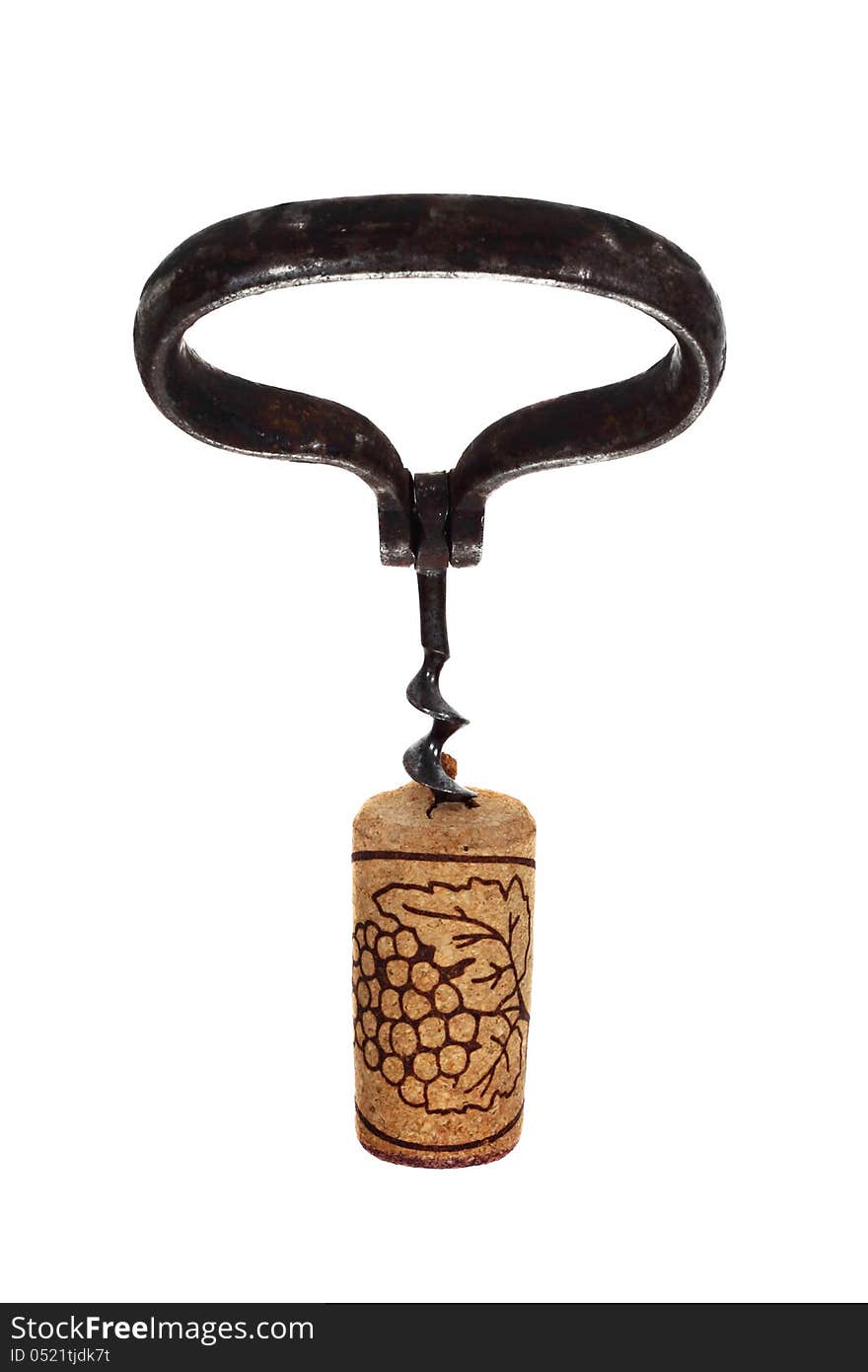 Corkscrew in stopper