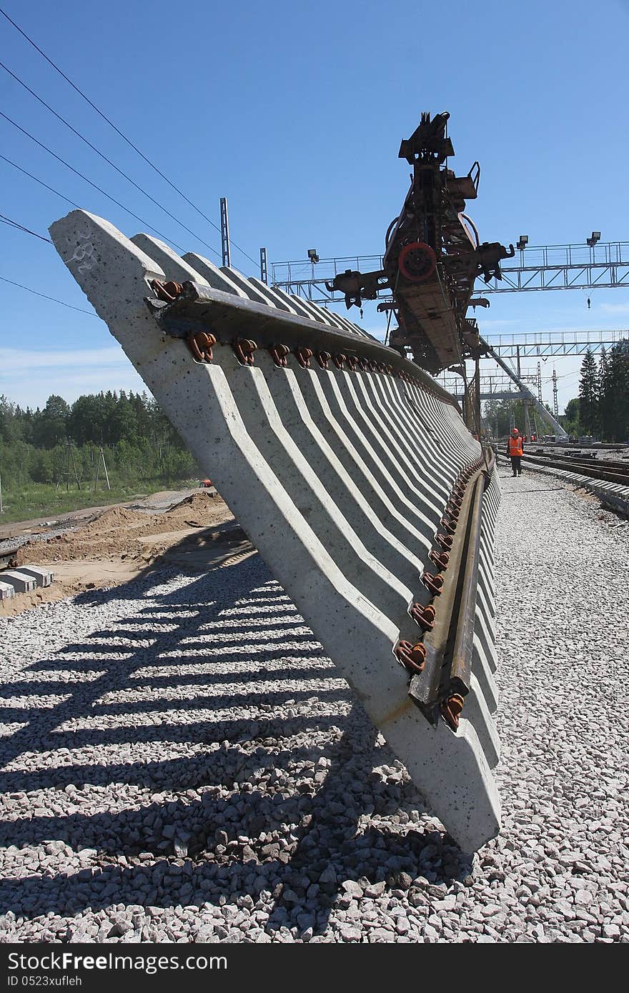 Construction of the railway