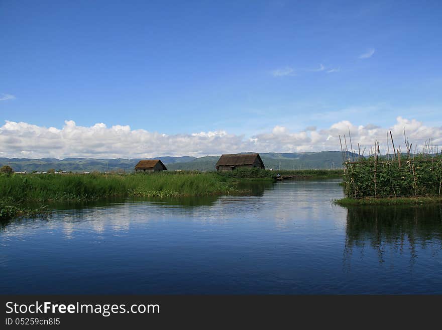 Floating Gardens On Inle Lake, Burma &x28;Myanmar&x29;